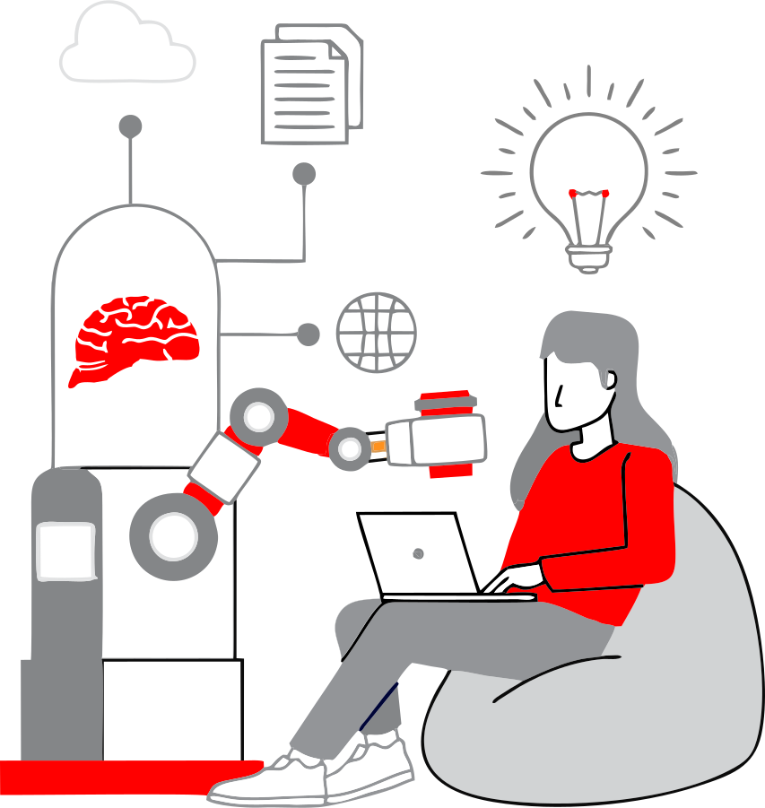 AI Marketing Illustration